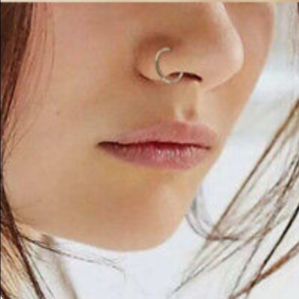 Silver nose ring brand new hoop